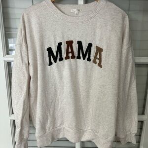 Cream 'MAMA' Sweatshirt